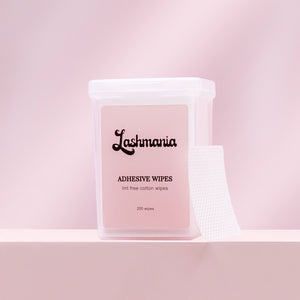 Eyelash glue nozzle wipes