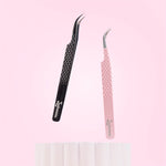 CURVED ISOLATION EYELASH EXTENSION TWEEZERS